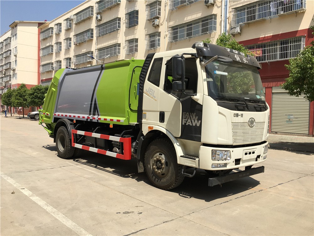 國(guó)六一汽解放高端12方壓縮垃圾車(chē)